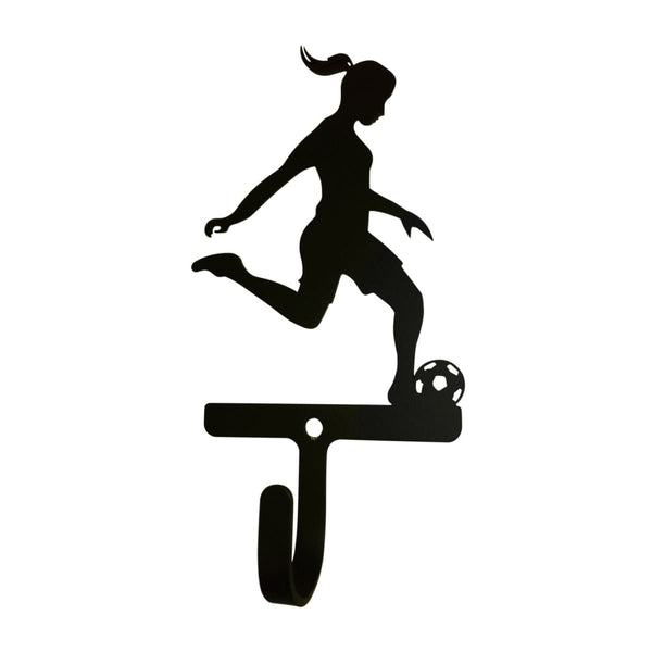 Wrought Iron Female Soccer Wall Hook Decorative Small Female Soccer Wall Hook new sports wall hook