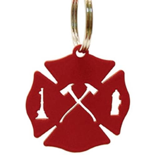 Wrought Iron Firefighters Crest Keychain Key Ring key chain key pendant key ring keychain keyrings