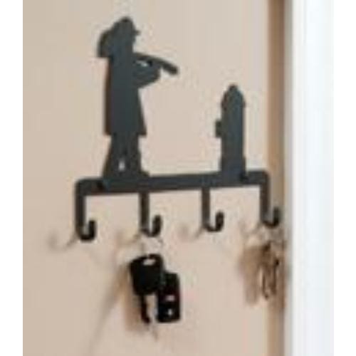 Wrought Iron Fireman Key Holder Key Hooks key hanger key hooks Key Organizers key rack