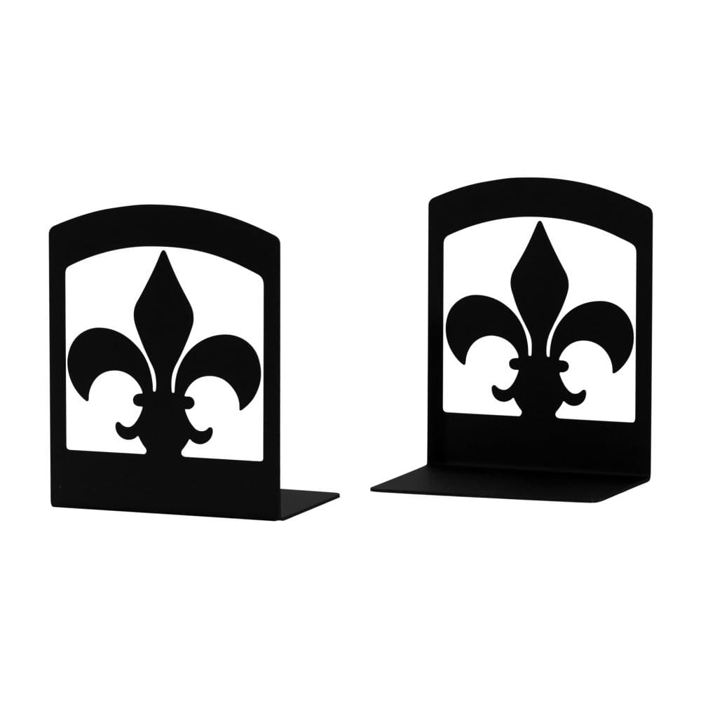 Wrought Iron Fleur-de-lis Book Ends Set book end bookends childrens bookends leaf bookends