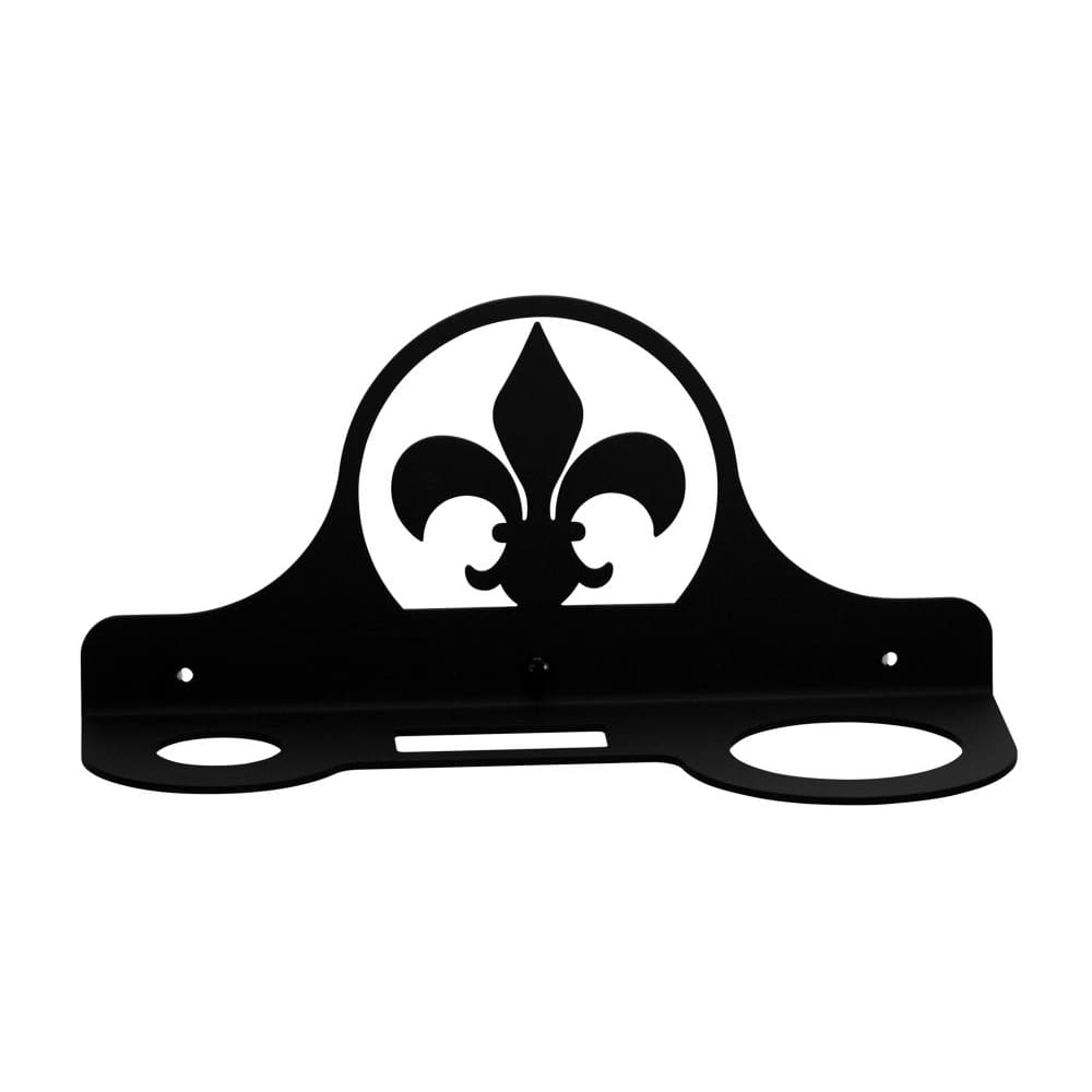 Wrought Iron Fleur-de-lis Hair Dryer Holder Rack dryer rack hair dryer hair dryer holder hair dryer