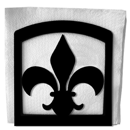 Wrought Iron Fleur-de-lis Napkin Holder cocktail napkin holder napkin holder serviette dispenser