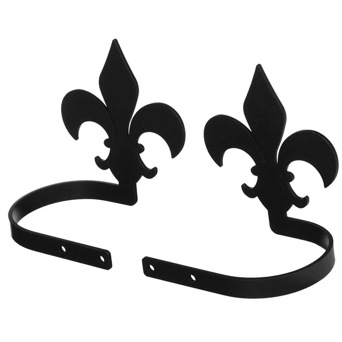 Wrought Iron Fleur-de-lis Tie Back Set curtain accessories curtain holdbacks curtain tie backs hold