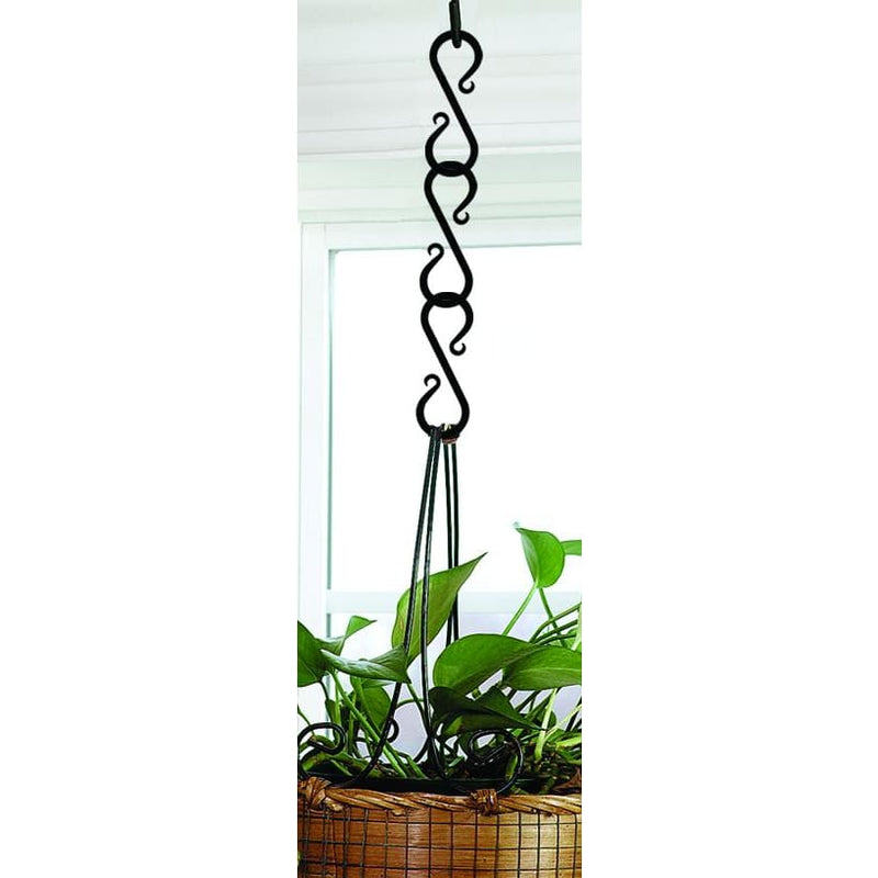 Wrought Iron Garden S-Chain Link garden hook hanging plant hooks plant hangers s chain s hook