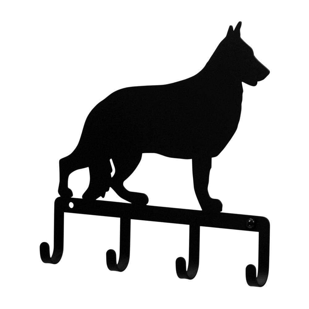 Wrought Iron German Shepard Dog Key Holder Key Hooks key hanger key hooks Key Organizers key rack