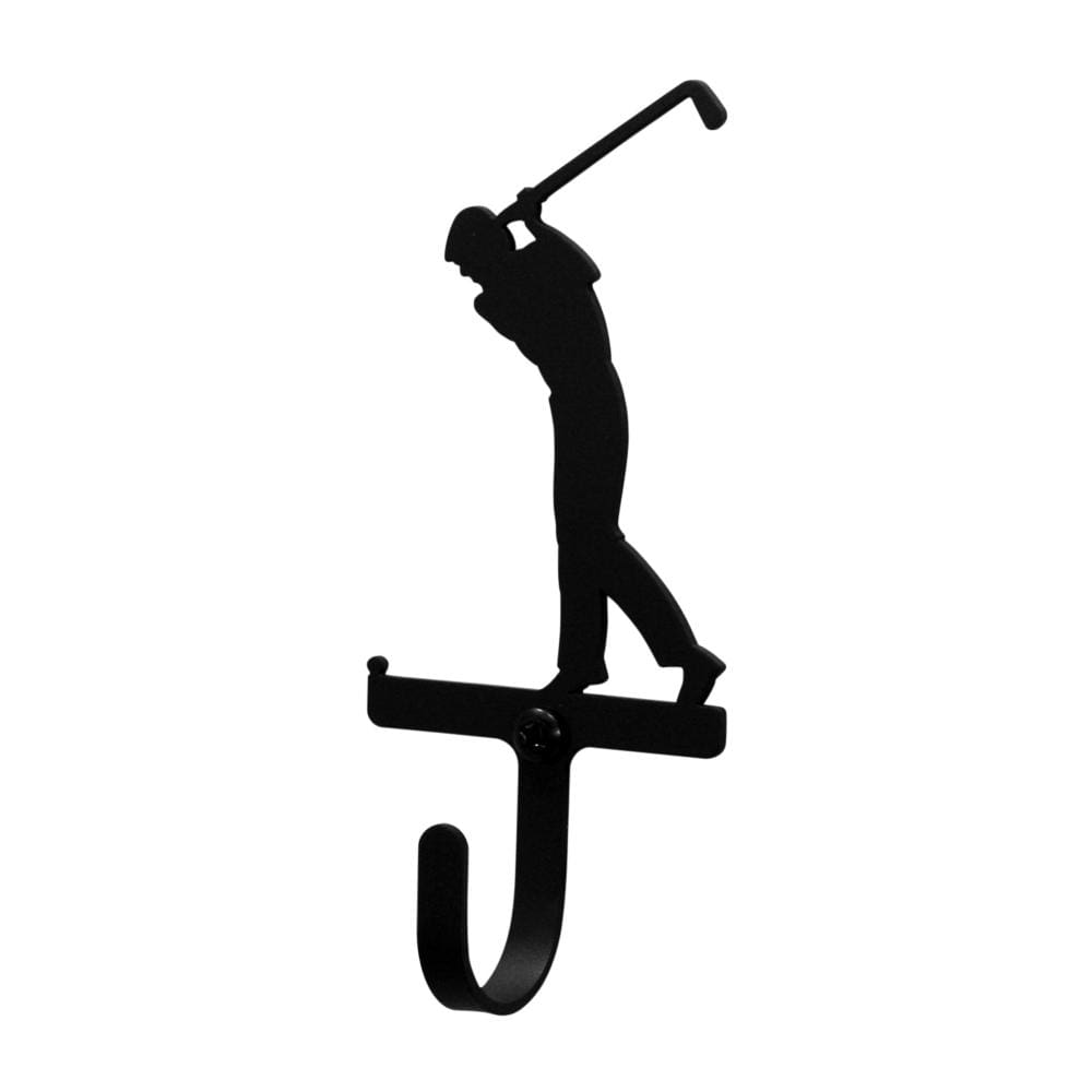 Wrought Iron Golfer Wall Hook Decorative Small coat hooks door hooks golfer hook Golfer Wall Hook