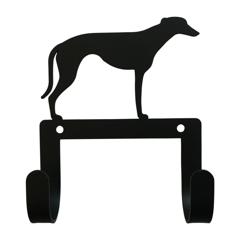 Wrought Iron Greyhound Dog Leash & Collar Wall Hook dog hook dog key rack dog leash hook key rack