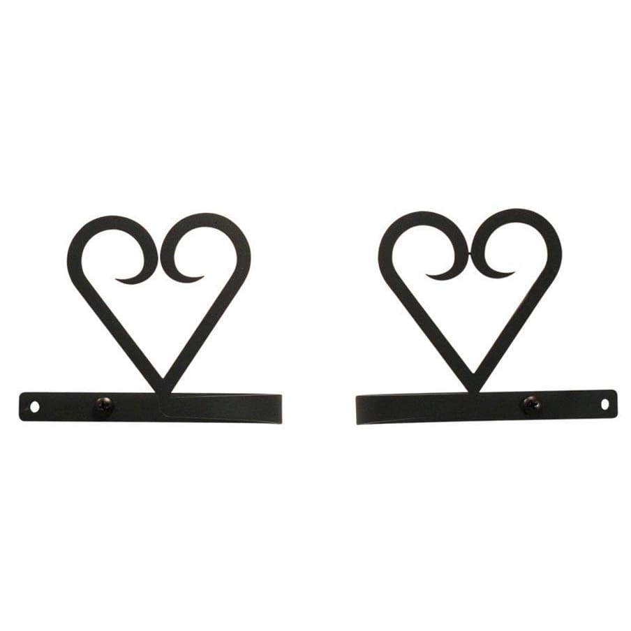 Wrought Iron Heart Curtain Tie Back Set curtain accessories curtain holdbacks curtain tie backs hold