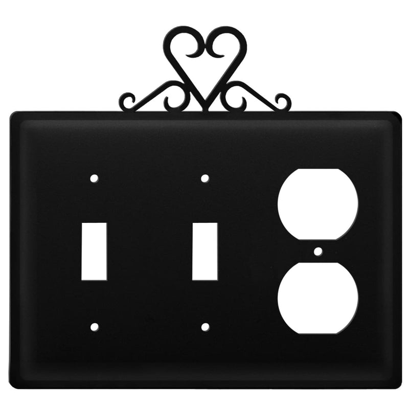 Wrought Iron Heart Double Switch & Single Outlet Cover new outlet cover Valentines Day Gift Ideas