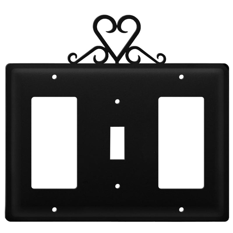 Wrought Iron Heart GFCI Switch GFCI Cover light switch covers lightswitch covers outlet cover switch