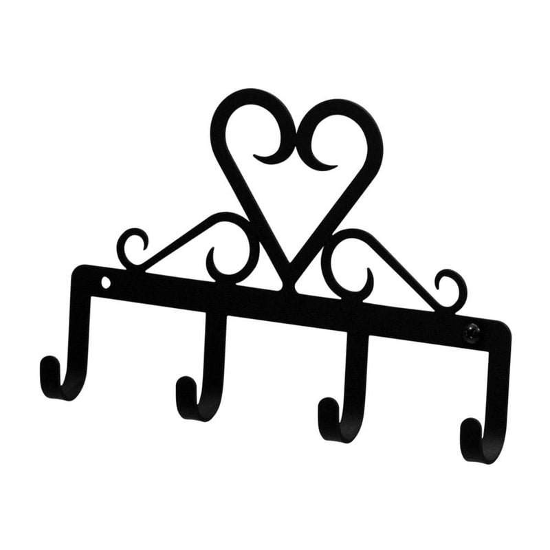 Wrought Iron Heart Key Holder Key Hooks key hanger key hooks Key Organizers key rack Valentines Day