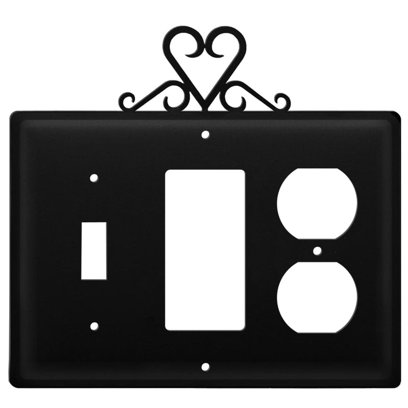 Wrought Iron Heart Switch GFCI Outlet Cover light switch covers lightswitch covers outlet cover
