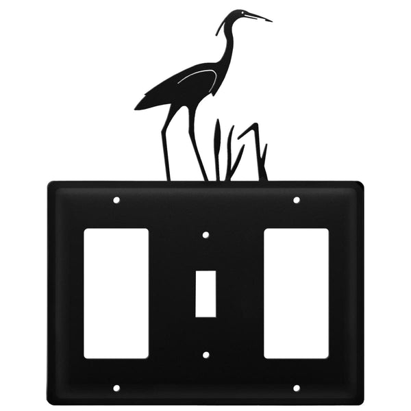 Wrought Iron Heron GFCI Switch GFCI Cover light switch covers lightswitch covers outlet cover switch