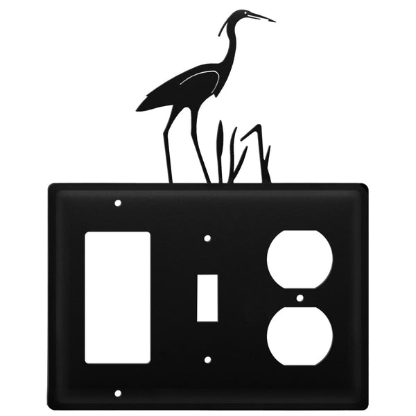 Wrought Iron Heron GFCI Switch Outlet Cover light switch covers lightswitch covers outlet cover