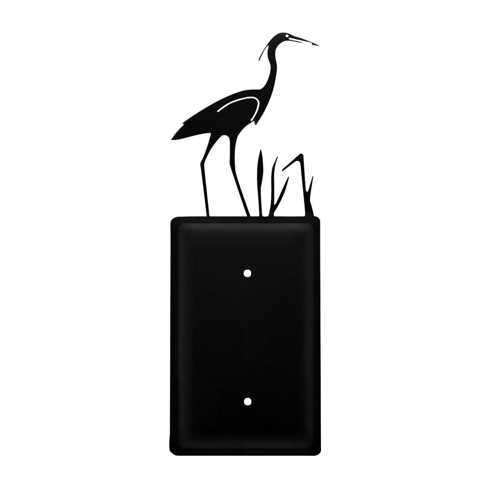 Wrought Iron Heron Single Blank Cover light switch covers lightswitch covers outlet cover switch