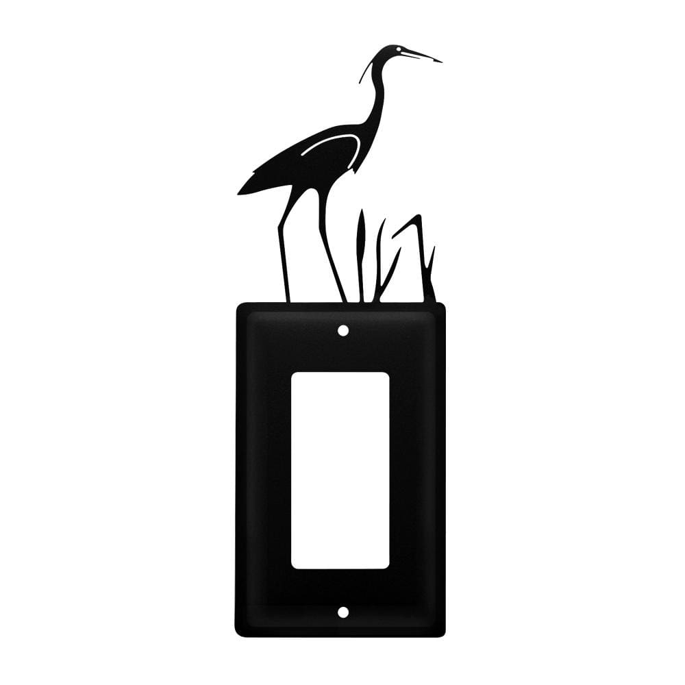 Wrought Iron Heron Single GFCI Cover light switch covers lightswitch covers outlet cover switch