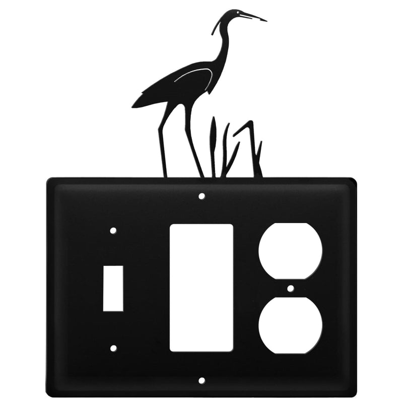 Wrought Iron Heron Switch GFCI Outlet Cover light switch covers lightswitch covers outlet cover