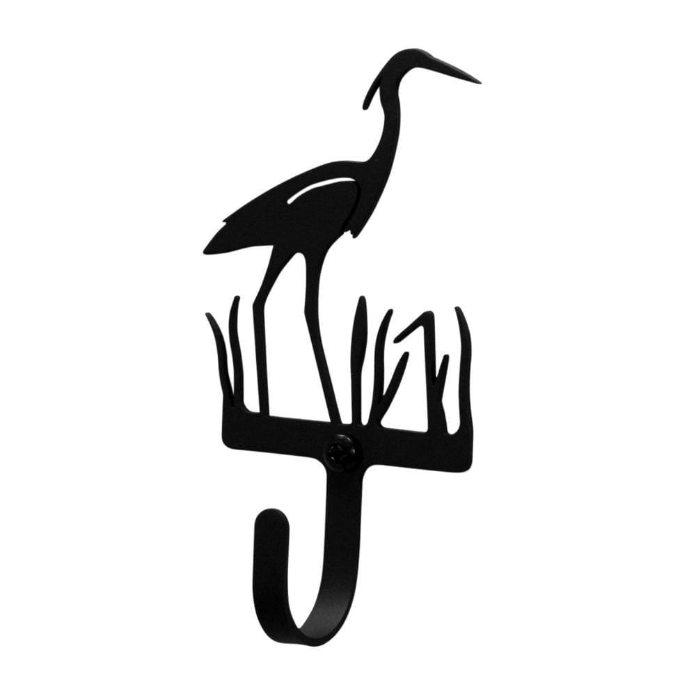 Wrought Iron Heron Wall Hook Decorative Small coat hooks door hooks heron hook Heron Wall Hook hook