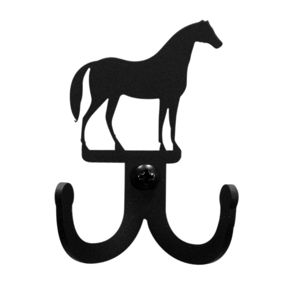 Wrought Iron Horse Double Wall Hook coat hooks door hooks hook horse hook wall hook