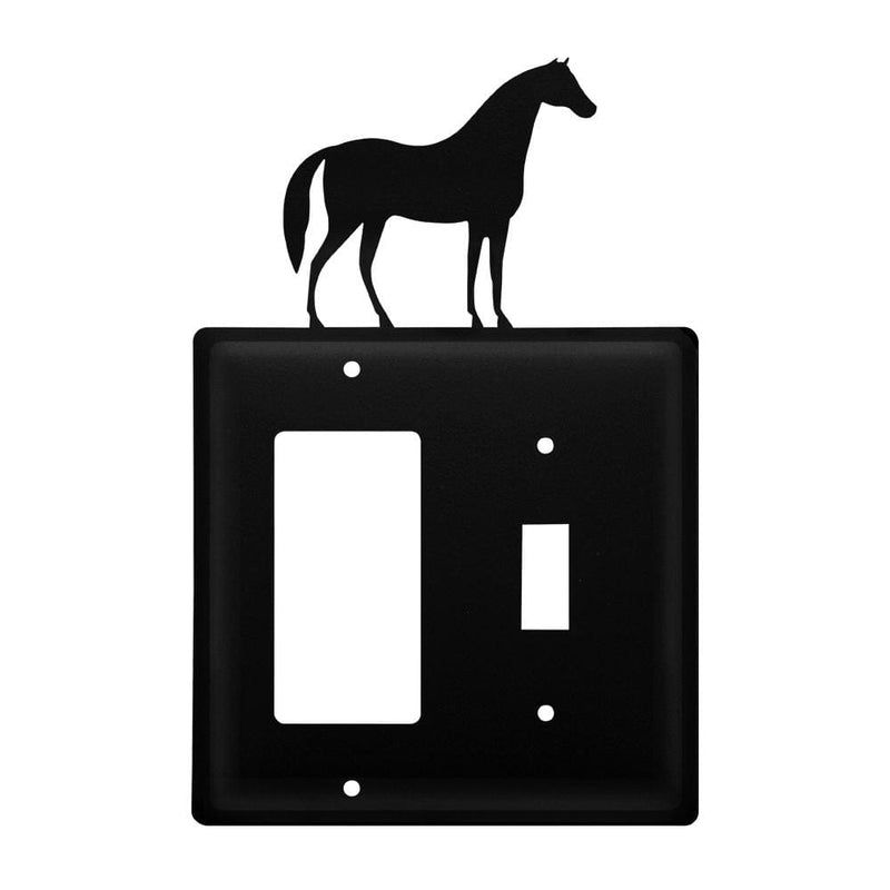 Wrought Iron Horse GFCI Switch Cover light switch covers lightswitch covers outlet cover switch