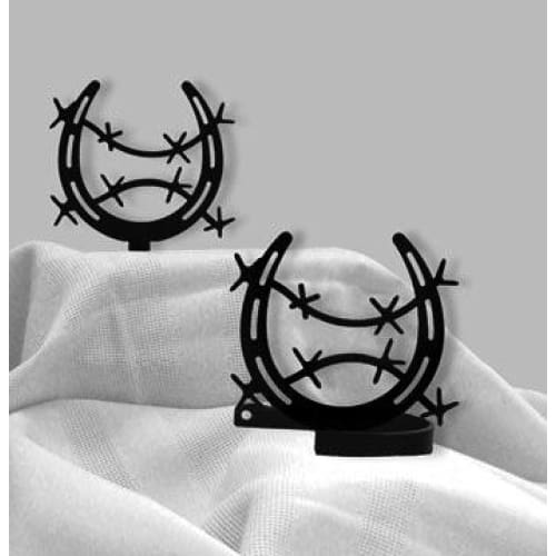 Wrought Iron Horse Shoe Curtain Tie Back Set curtain accessories curtain holdbacks curtain tie backs