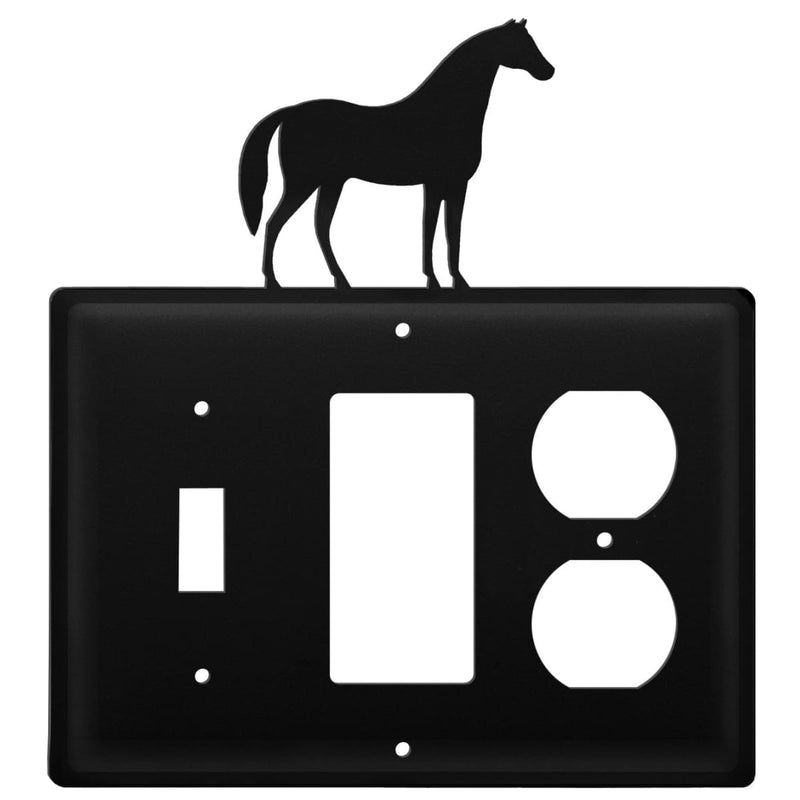 Wrought Iron Horse Switch GFCI Outlet Cover light switch covers lightswitch covers outlet cover