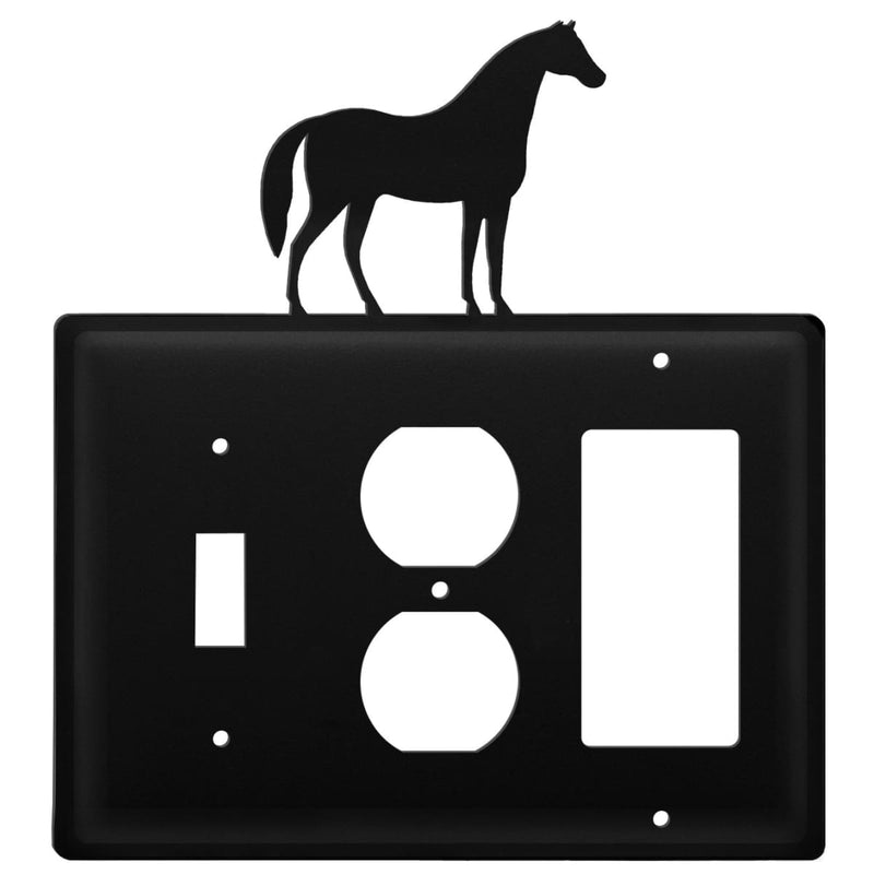 Wrought Iron Horse Switch Outlet GFCI Cover light switch covers lightswitch covers outlet cover