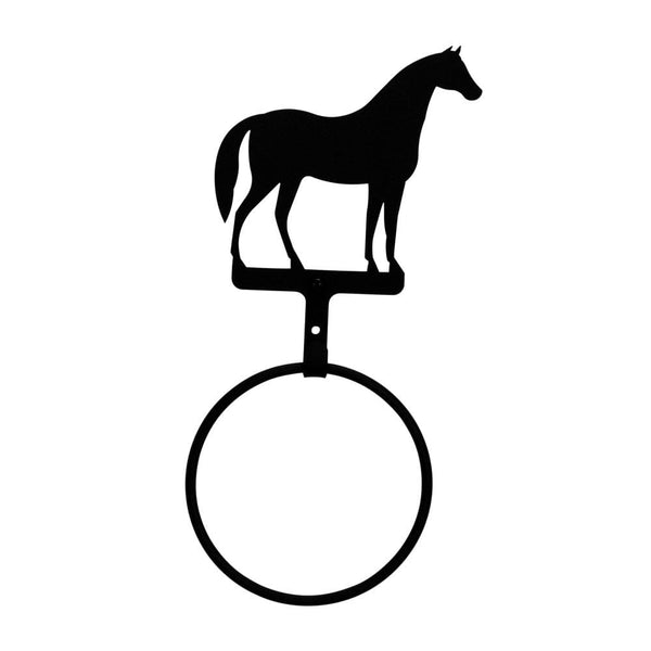 Horse head towel ring store