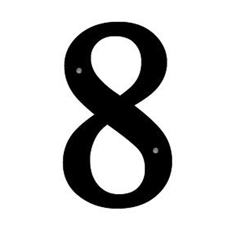 Wrought Iron House Number 8 Sm 6 Inches door numbers house number house numbers number 8 number