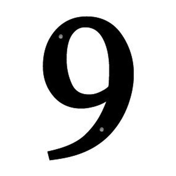 Wrought Iron House Number 9 Sm 6 Inches door numbers house number house numbers number 9 number nine