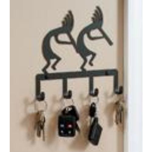 Wrought Iron Kokopelli Key Holder Key Hooks key hanger key hooks Key Organizers key rack