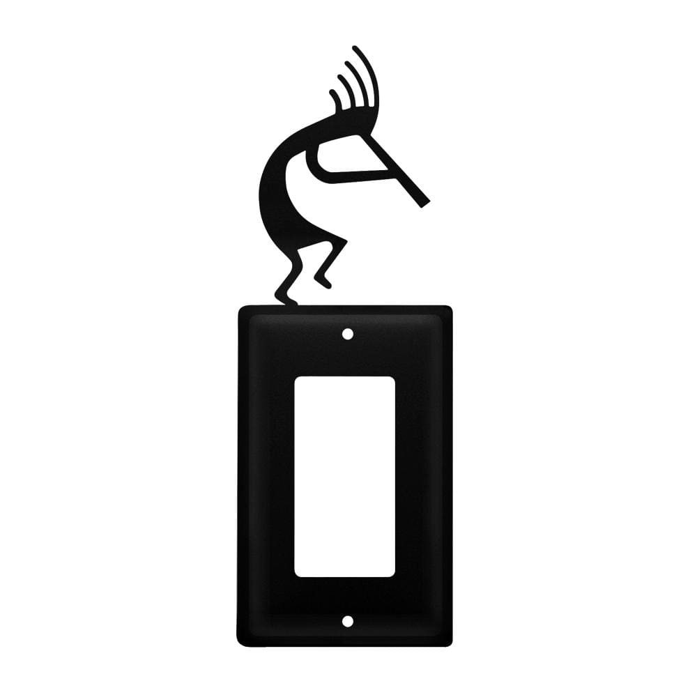 Wrought Iron Kokopelli Single GFCI Cover light switch covers lightswitch covers outlet cover switch