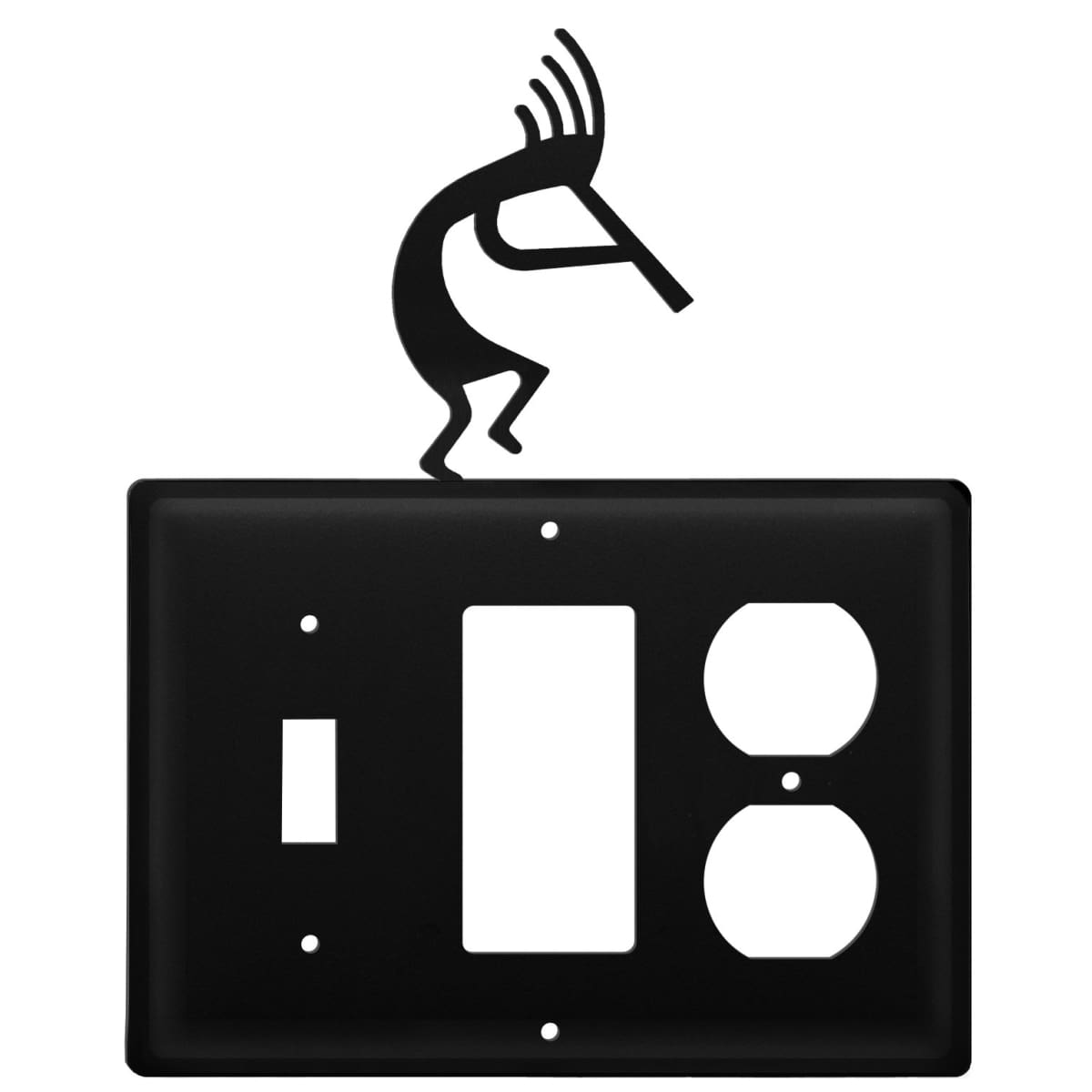 Wrought Iron Kokopelli Switch GFCI Outlet Cover light switch covers lightswitch covers outlet cover