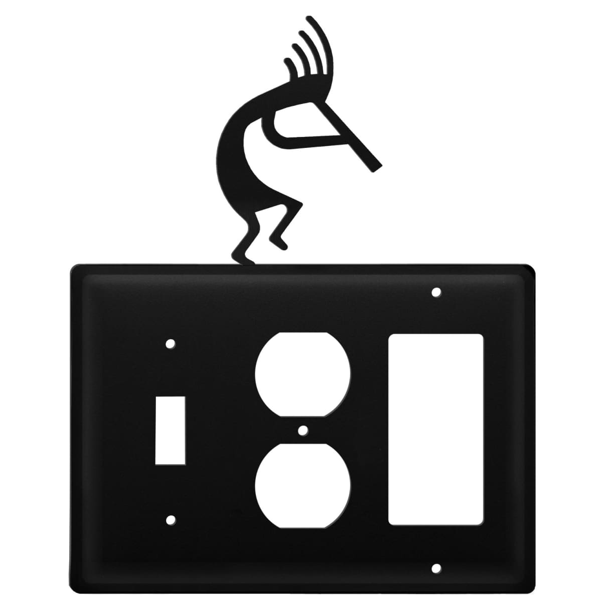 Wrought Iron Kokopelli Switch Outlet GFCI Cover light switch covers lightswitch covers outlet cover