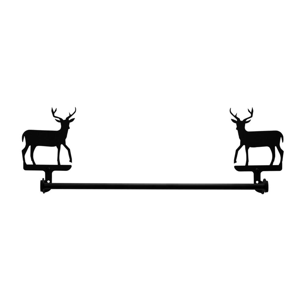 Wrought Iron Large Deer Towel Rail Towel Rack bathroom towel rails black wrought iron outdoor towel