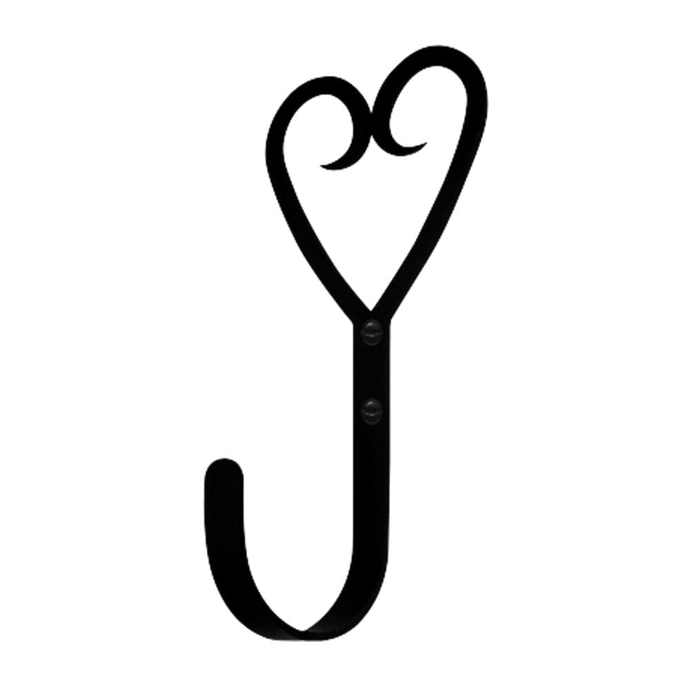 Wrought Iron Large Heart Wall Hook Decorative coat hooks door hooks heart hook Heart Wall Hook hook