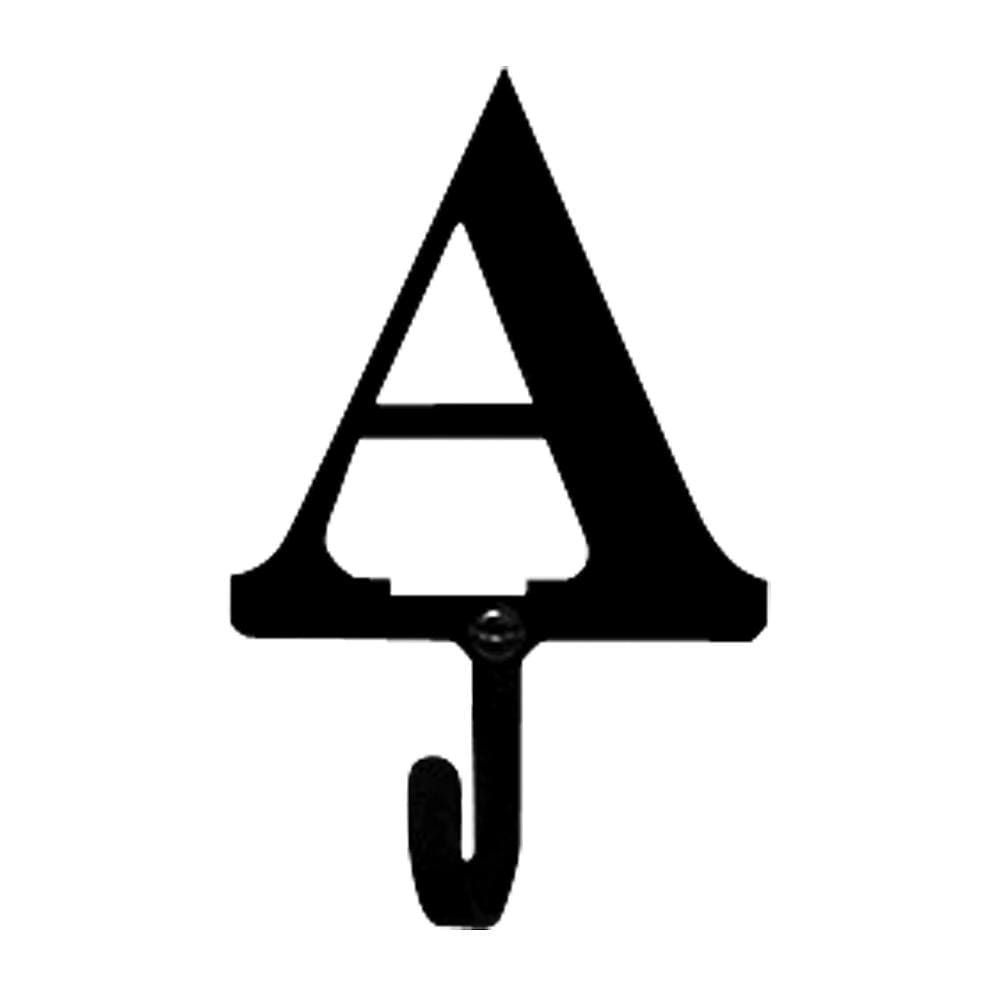 Wrought Iron Letter A Wall Hook Small