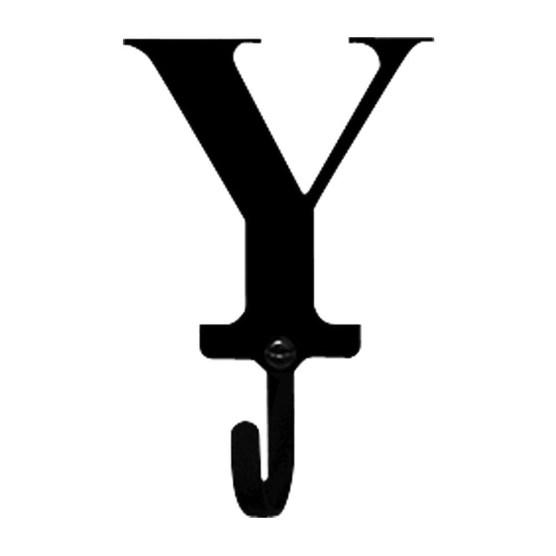 Wrought Iron Letter Y Wall Hook Small coat hooks door hooks hook letter hook wall hook