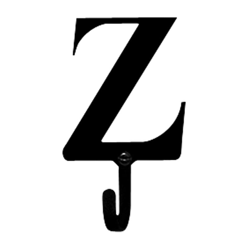 Village Wrought Iron Letter Z - Wall Hook Small