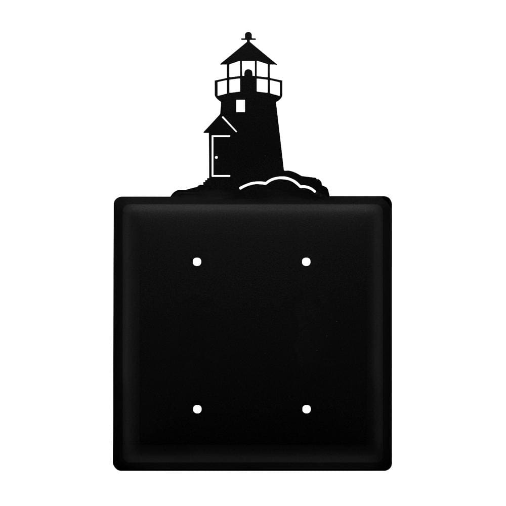 Wrought iron lighthouse double blank cover