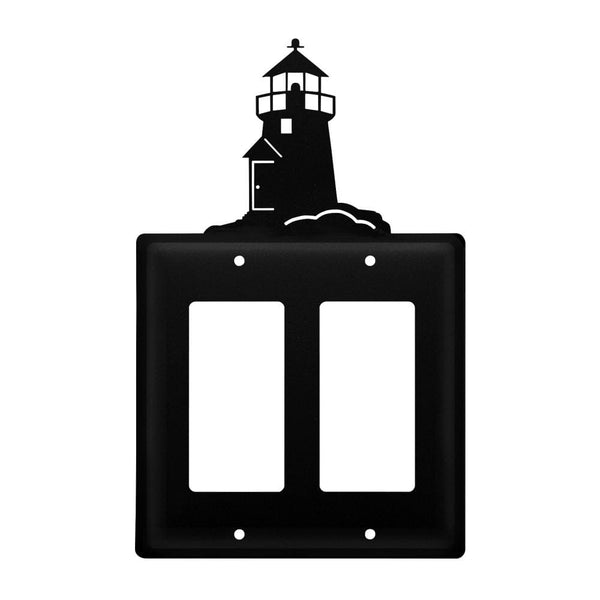 Wrought Iron Lighthouse Double GFCI Cover light switch covers lightswitch covers outlet cover switch