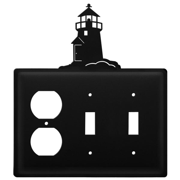 Wrought Iron Lighthouse Outlet Double Switch Cover light switch covers lightswitch covers outlet
