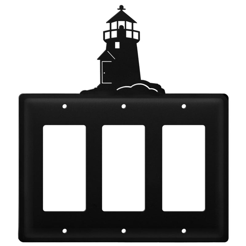 Wrought Iron Lighthouse Triple GFCI Cover light switch covers lightswitch covers outlet cover switch