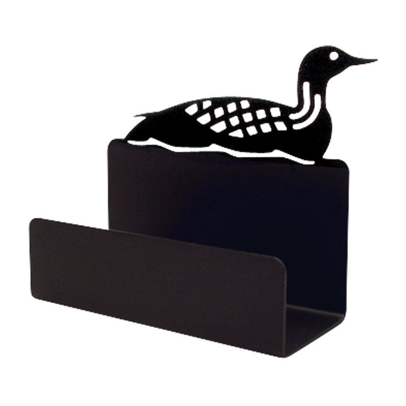 Wrought Iron Loon Business Card Holder card holder new Wrought Iron Loon Business Card Holder