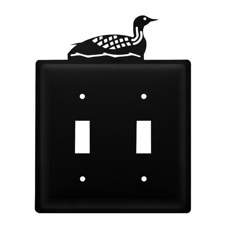 Wrought Iron Loon Double Switch Cover light switch covers lightswitch covers outlet cover switch