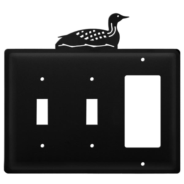 Wrought Iron Loon Double Switch & GFCI new outlet cover Wrought Iron Loon Triple Switch Cover
