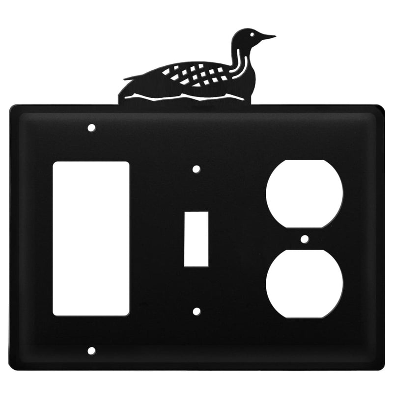 Wrought Iron Loon GFCI Switch Outlet Cover light switch covers lightswitch covers outlet cover