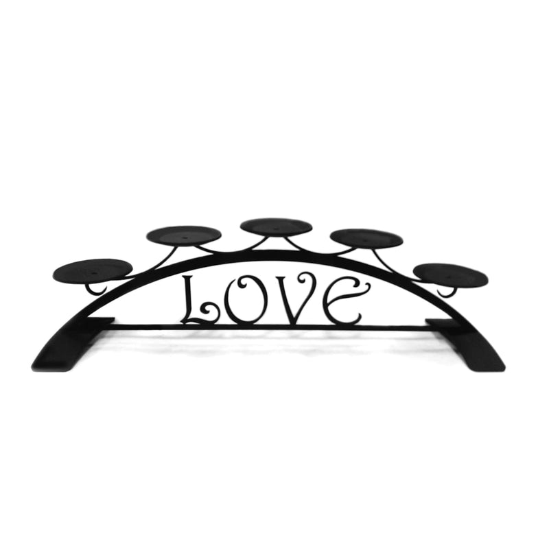 Wrought Iron Love Table Top Center Piece Candle Holder candle holder candle wall sconce center