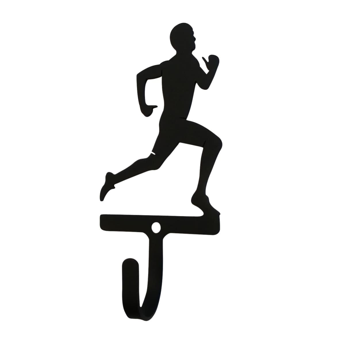 Wrought iron male runner decorative wall hook