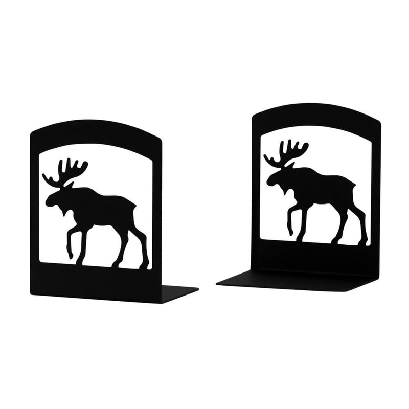 Wrought Iron Moose Book Ends Set book end bookends childrens bookends moose bookends
